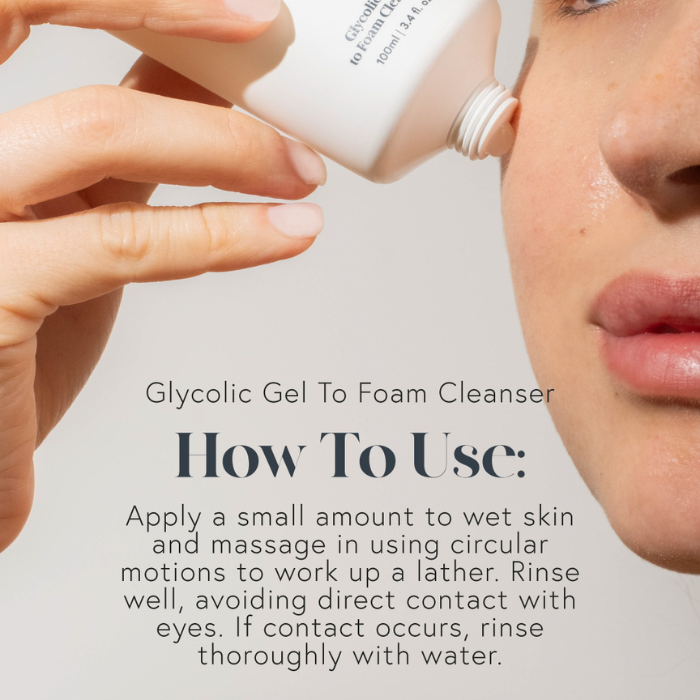 Glycolic Gel To Foam Cleanser